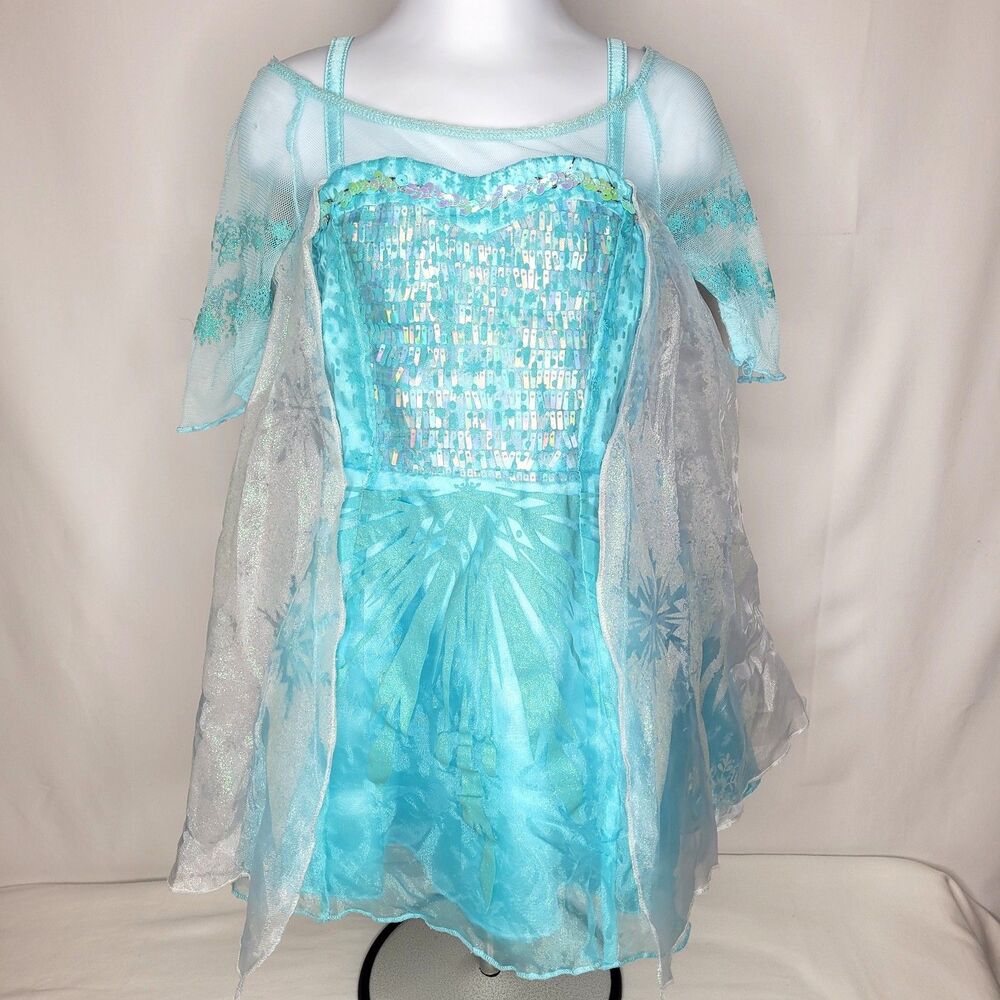 Disney Frozen Elsa Princess Sequin Costume Dress Sz 4